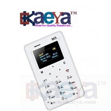 OkaeYa-  M5 Mini Card Cell Phones Ultra Thin Lightest, Lowest Radiation Slim Credit Card Size GSM Mobile Phone